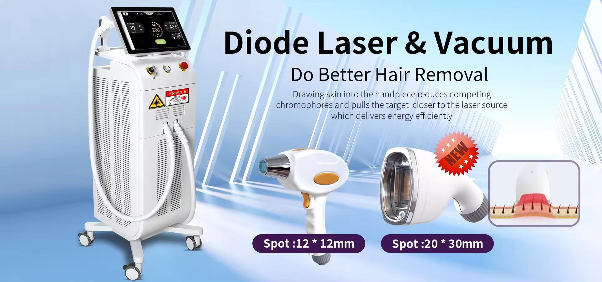 calidad Máquina de depilación con láser de diodo fábrica